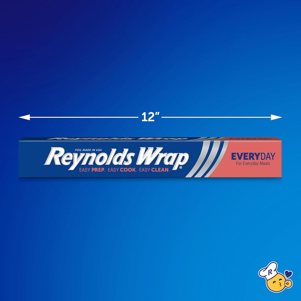 Wrap Everyday Strength Aluminum Foil Roll, 12 Inch Wide, 100sq ft