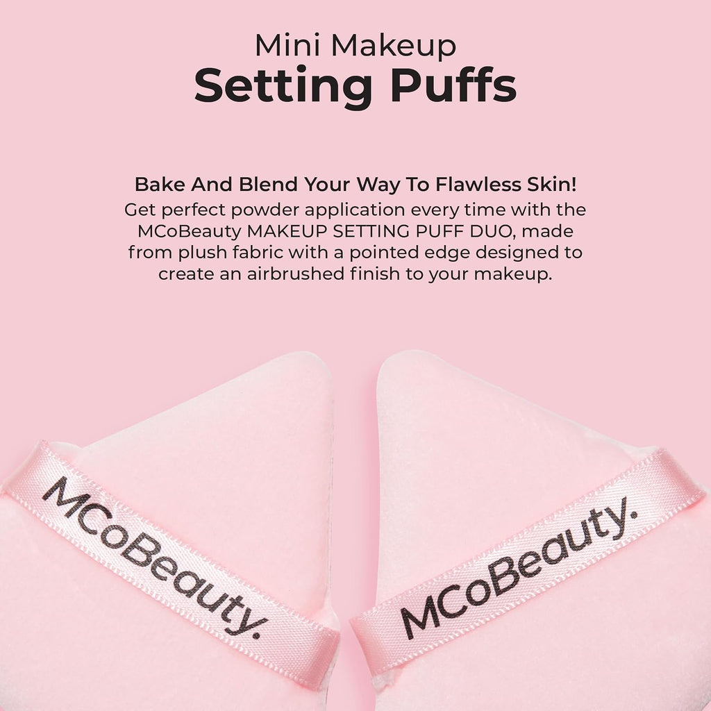Setting Puffs 4 Pack - Mini Velour Powder Puff Set