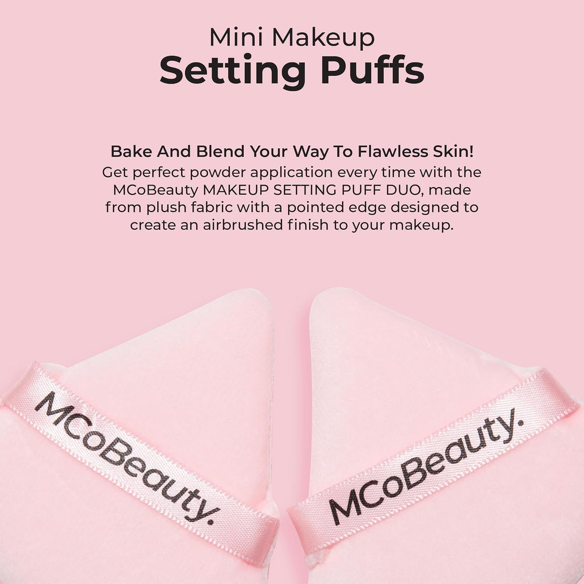 Setting Puffs 4 Pack - Mini Velour Powder Puff Set