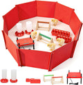 Chick Brooder Box for Chicks Baby Chick Starter Kit Brooding Playpen Portable Chicken Fence Pen with Chick Heating