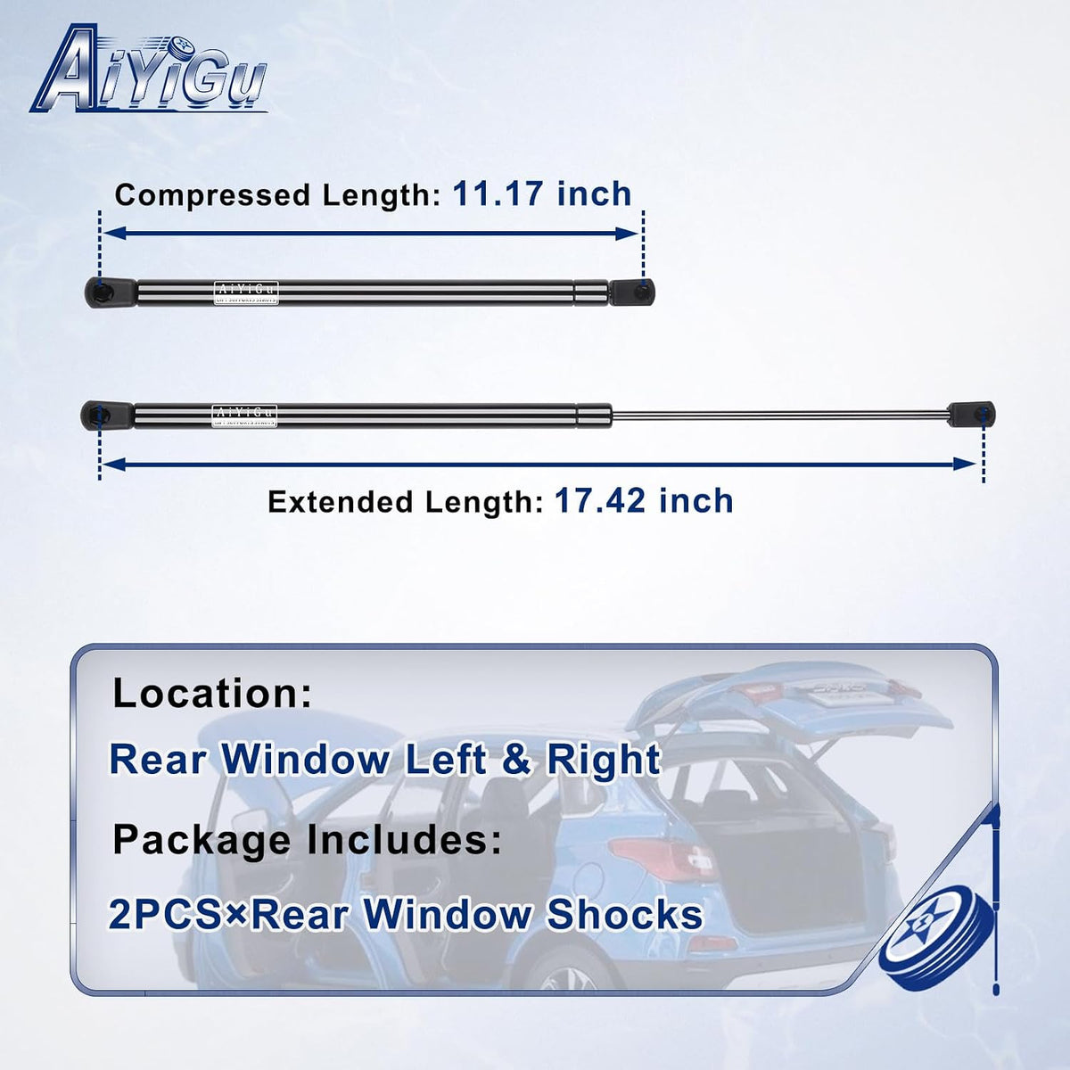 6260 Rear Window Shock Strut for 08-12 Ford Escape & Mazda Tribute