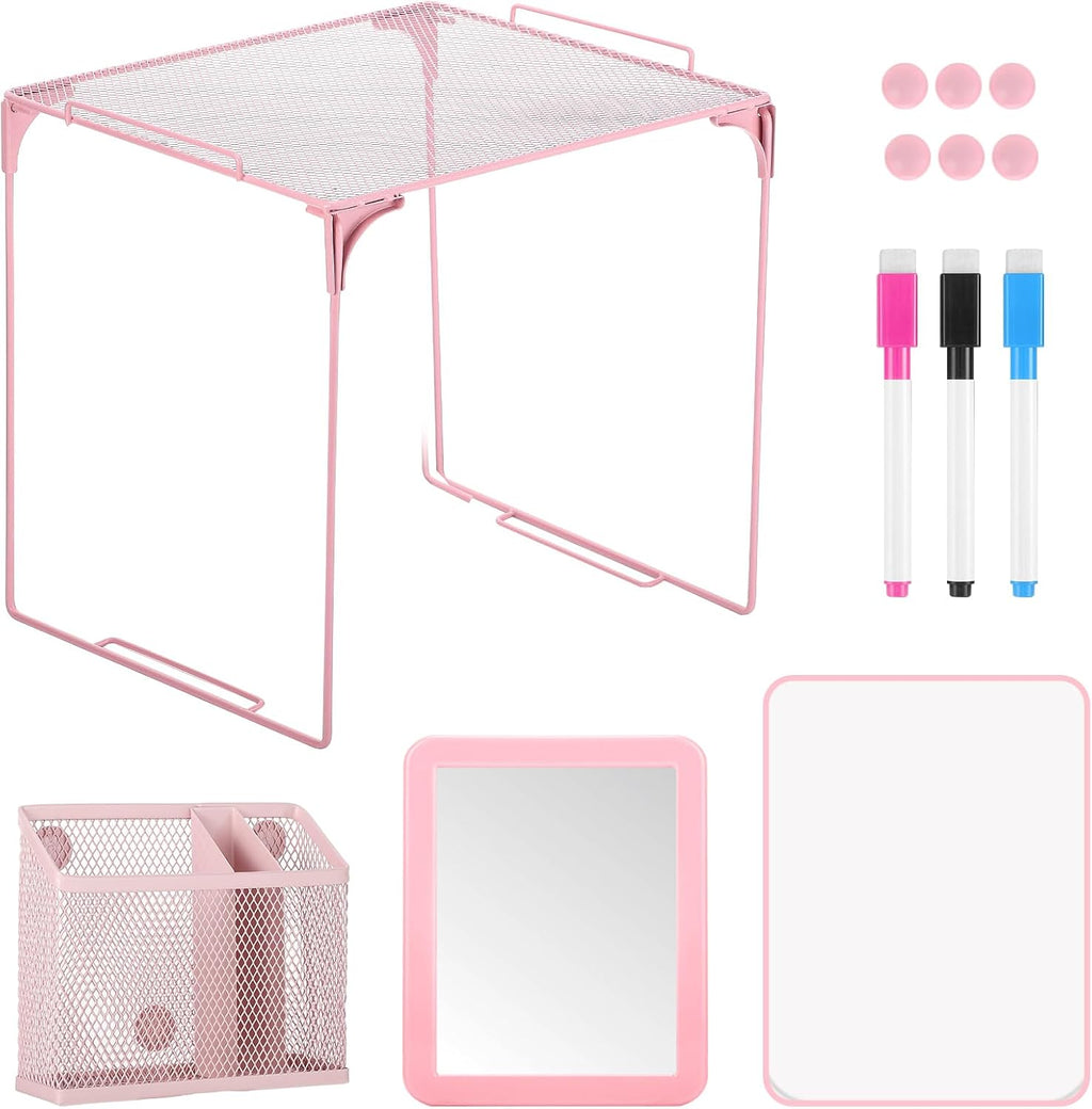 13 Pcs Pink Locker Accessories for Girls Locker Organizer Kit | Back to School Party Office School, Locker Shelf for