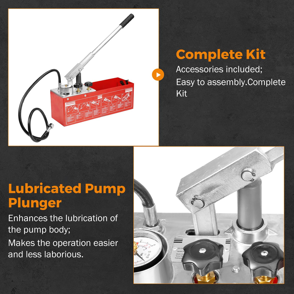 BEAMNOVA Hydrostatic Test Pump with 3.17 Gallon Gauge Tank