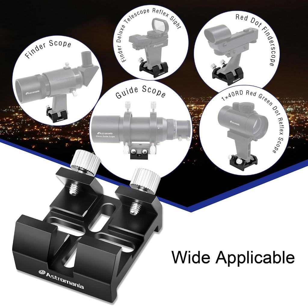 Finder Scope Mount Universal Dovetail Base for Optical Telescope | Telescope Dovetail Finder Base, Fit Optical
