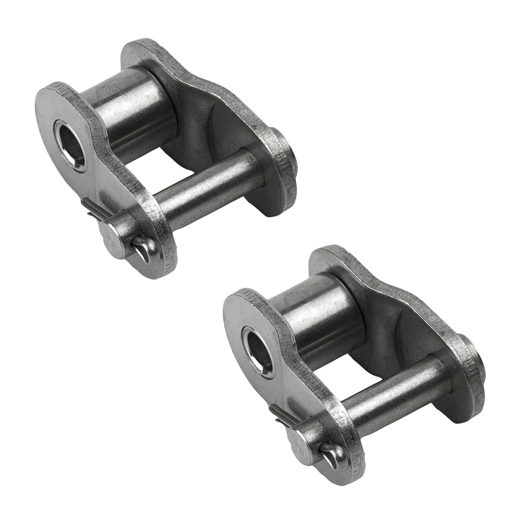 Jeremywell 100 SS Stainless Steel Roller Chain Offset Link (2PCS)