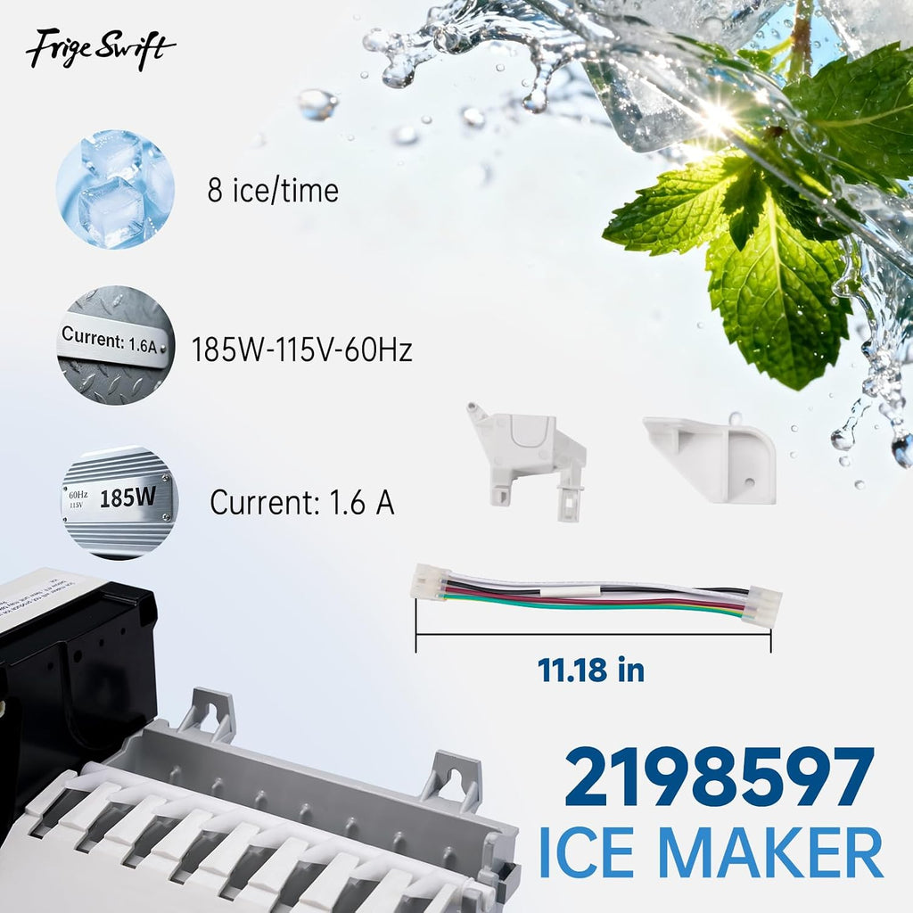 2198597 RIM597 Ice Maker Replacement Kit Replaces W10122502 626663 1016069