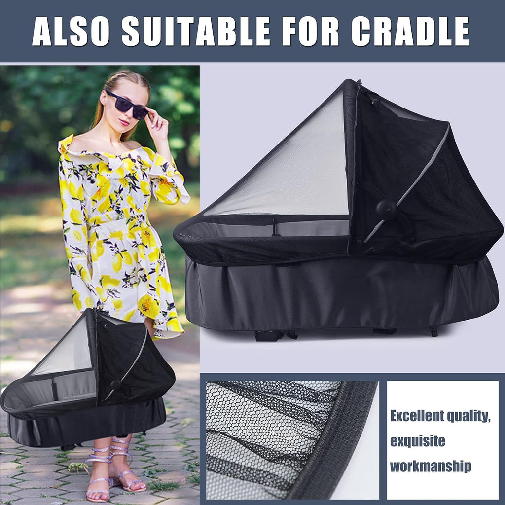 Baby Mosquito Net for Infant Car Seats,Infant Stroller and Bassinets, Carrier,Breathable with Elastic Netting for