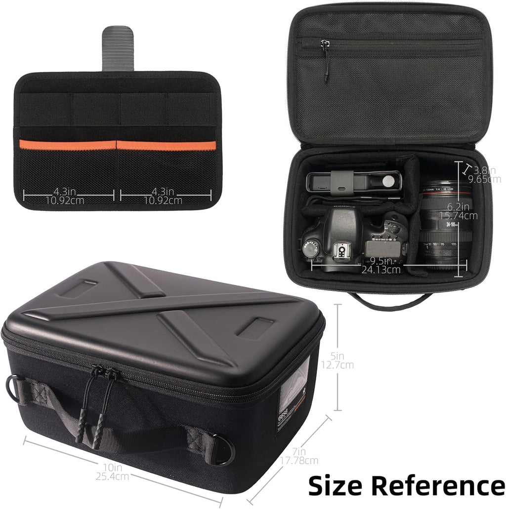 Hard Shell Camera Case Small, Shockproof Waterproof Camera Carrying Bag, Protective Photography Bag for