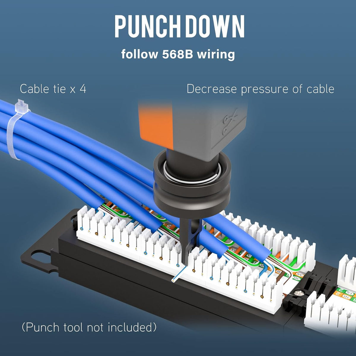 iwillink 24 Port Patch Panel, 10Gbps Cat6 RJ45 Patch Panel, 1U