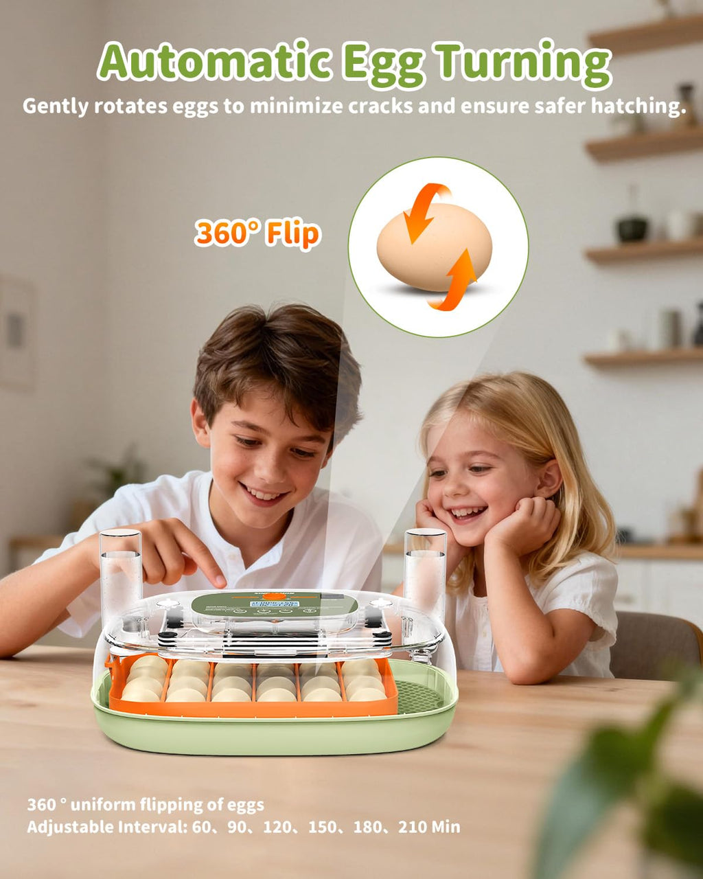 24 Egg Incubator with Automatic Turner Poultry Hatcher