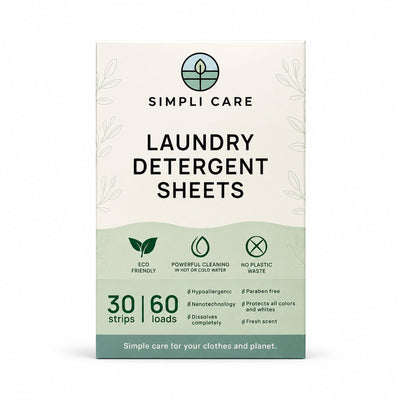 Laundry Detergent Sheets – 30 Fresh Linen Strips up to 60 Loads