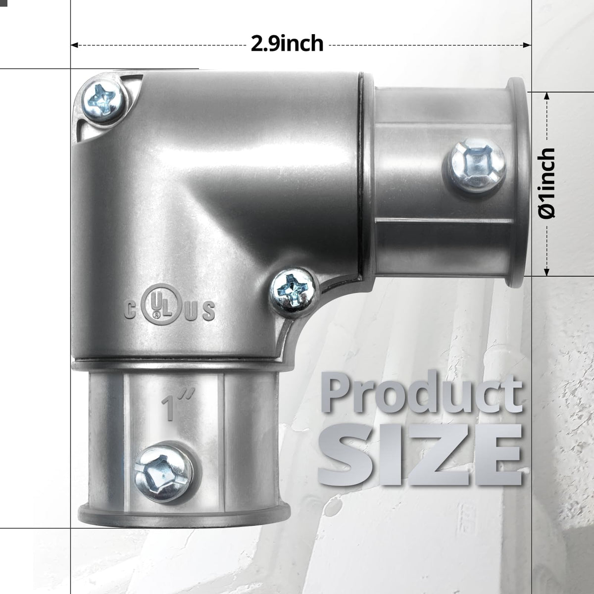 AIRTAK 1" 90 Degree Inside Corner Pull-Elbow, EMT Fitting, 5 Pack