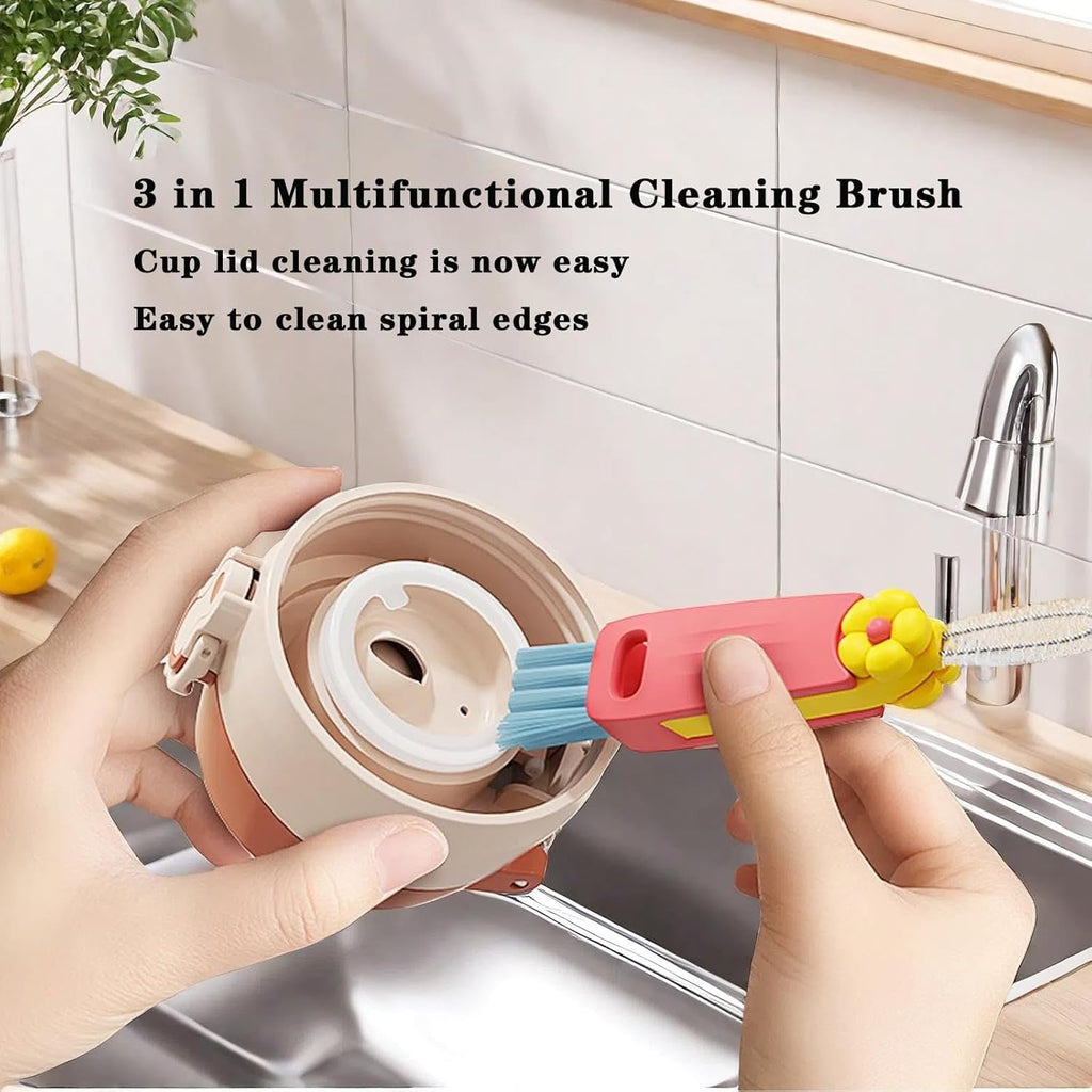 Straw Cleaner Brush Extra Long 13 inch for Stanley Yeti Tumbler Cup Straw Cleaner Brush Kit and 3 in 1 Cup Lid