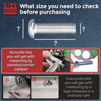 Kozelo 20pcs Button Head Socket Cap Screw-5/16-18x2-1/4 304Stainless Steel
