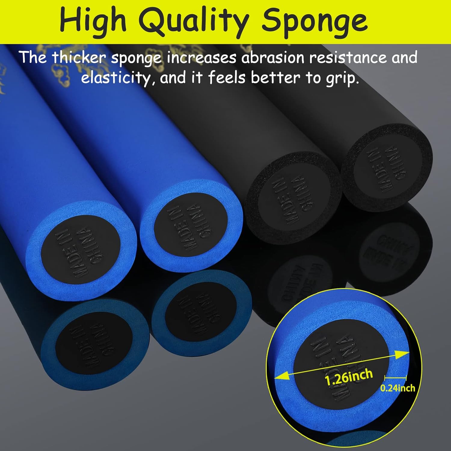 Nunchucks Safe Foam Rubber Training Nunchucks Nunchakus Match with Bearing Ball System and Steel Chain 2PCS for Kids