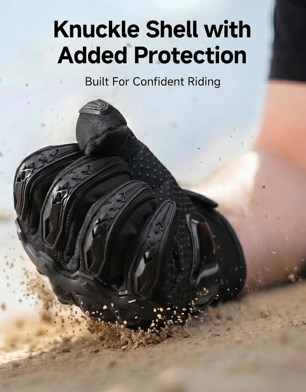 Motorcycle Gloves for Men/Women, Touchscreen Dirt Bike Gloves with Shell, Anti-Slip for Motorbike, Riding, Racing
