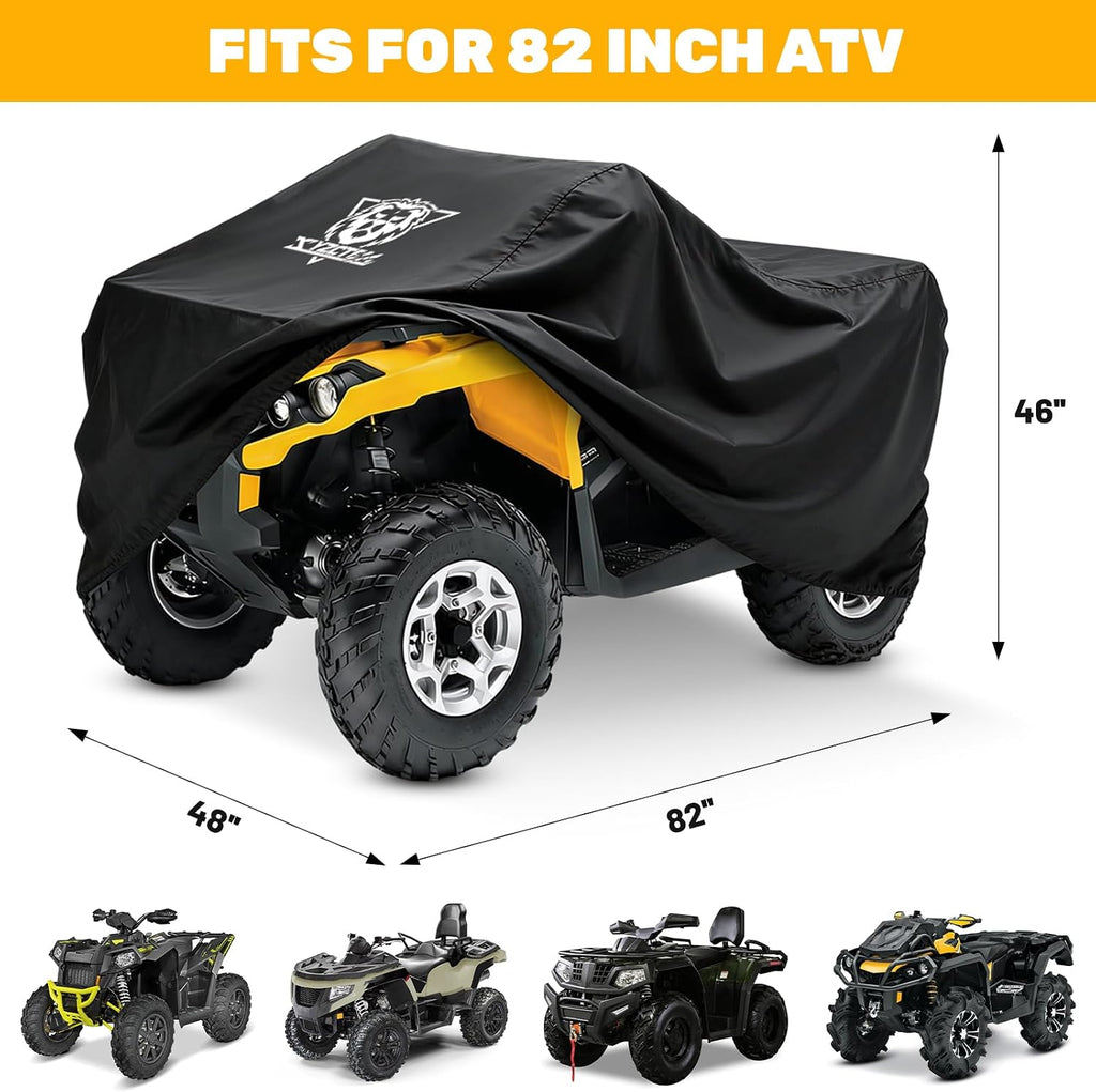 ATV Cover Waterproof Heavy Duty 4 Wheeler Cover | Protects ATV from Snow Rain Sun Dust, Compatible with Can-am