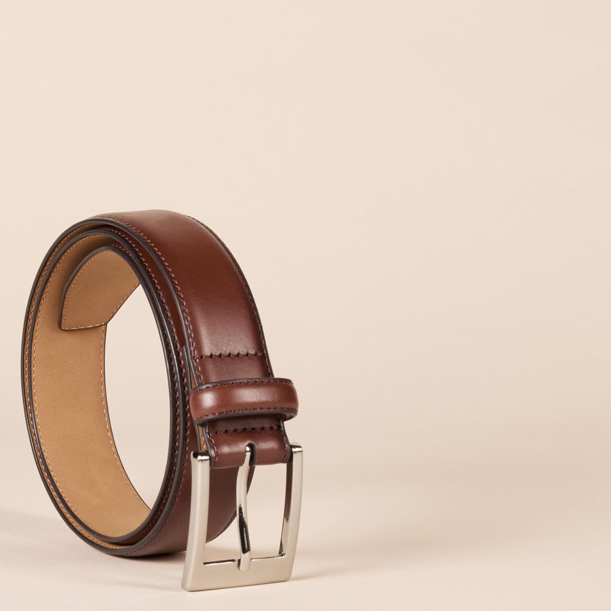Amazon Essentials Men's Big-Tall Classic Dress Belt Accessory, -tan, 52