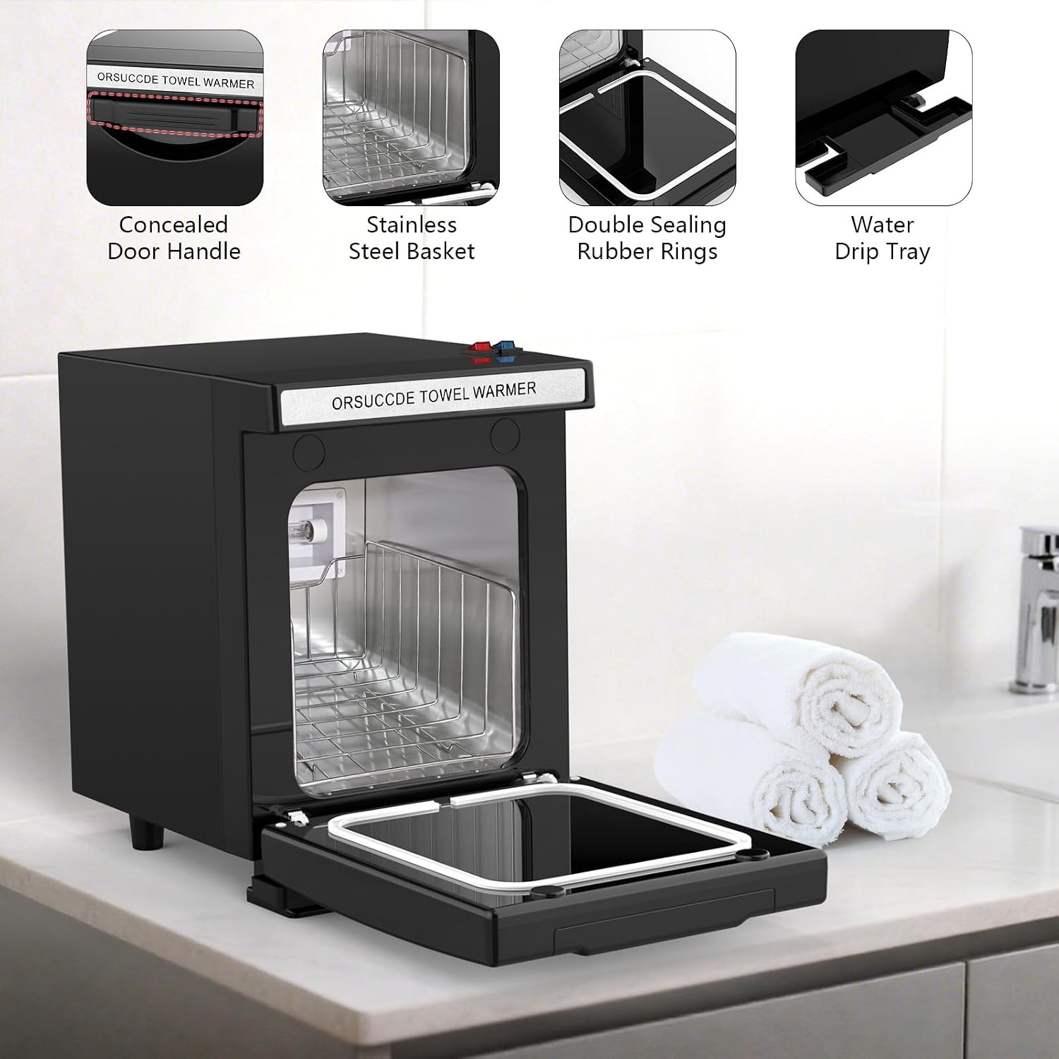Hot Towel Warmer for Spa, Small Towel Warmer for Esthetician, Mini Towel Warmer for Facial Salon Beauty, Professional