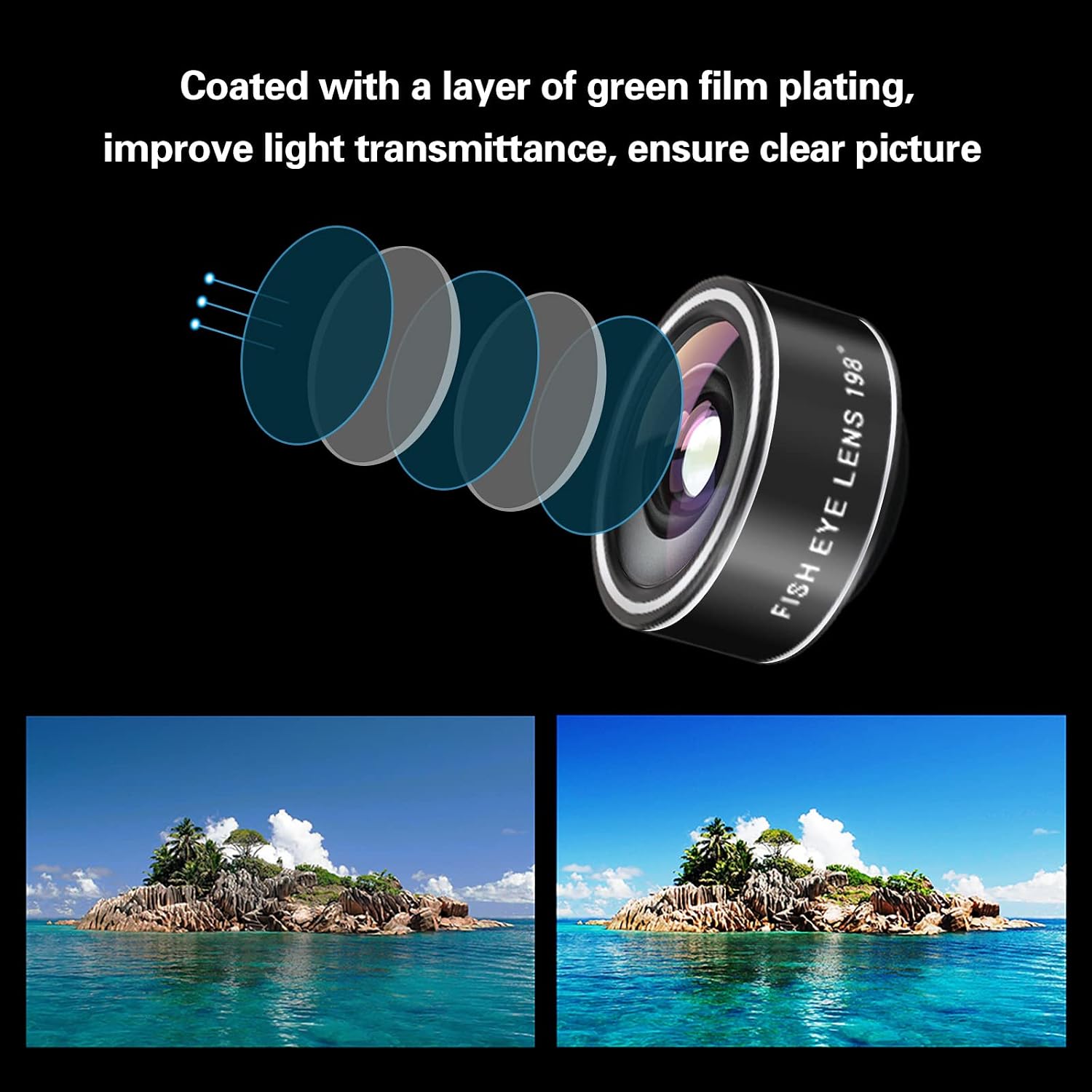 Phone Camera Lens (11 Lenses) Phone Lens Kit, Clip on Fisheye/Macro/Wide Angle Lens Attachment with Travel Case for