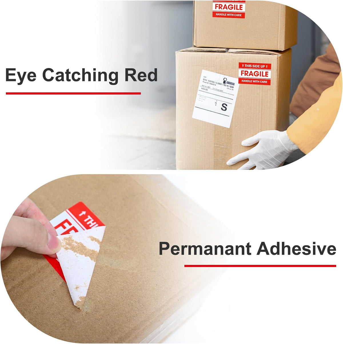 5000 Fragile Stickers 2"x3" for Shipping and Moving