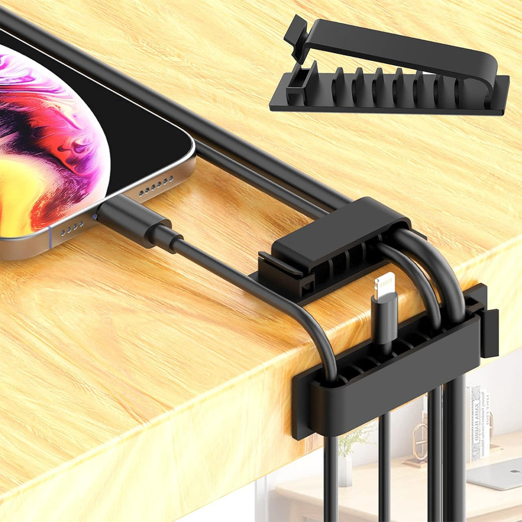 192 PCS Cable Management Kit 4 Wire Organizer Sleeve,11 Cable Holder,35Cord Clips 10+2 Roll Cable Organizer Straps