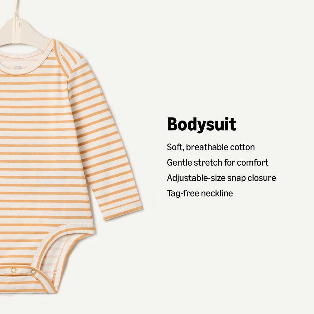 x Sofia Grainge Unisex Babies' Long Sleeve Crew Neck Bodysuit, Pack of 3