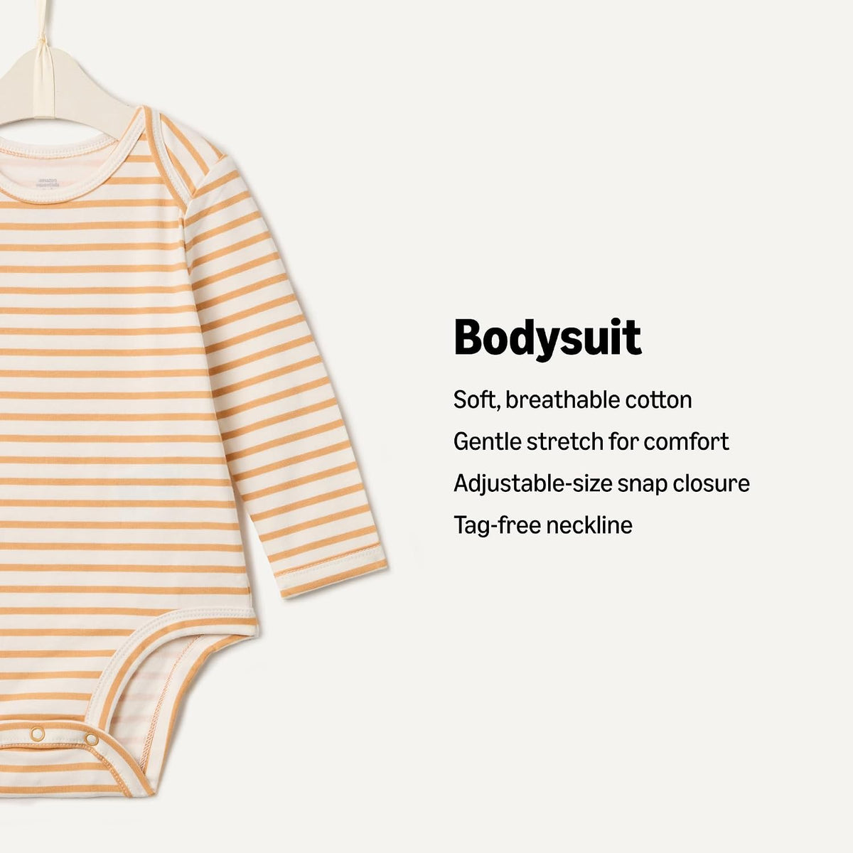 x Sofia Grainge Unisex Babies' Long Sleeve Crew Neck Bodysuit, Pack of 3