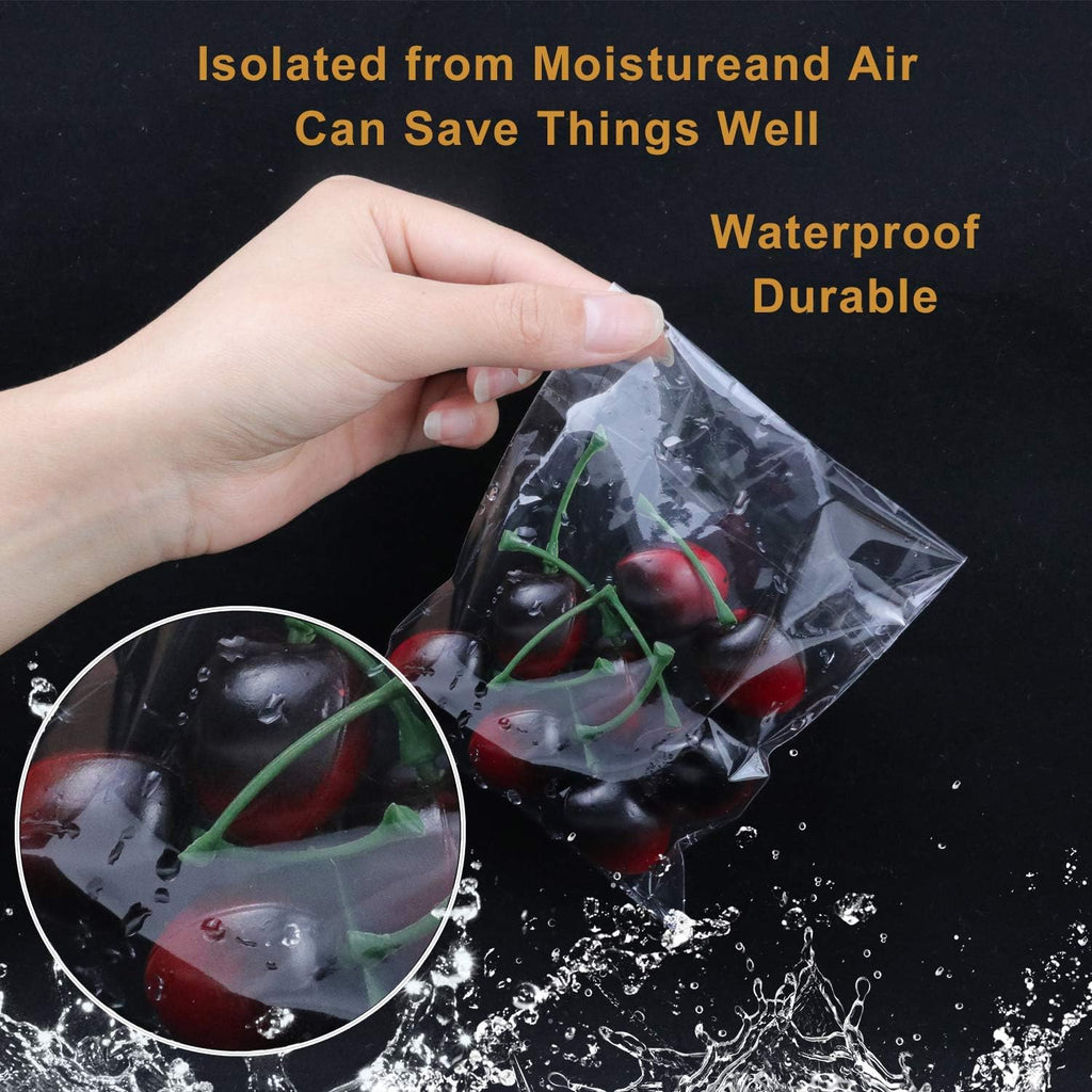 300 PCS 5"x7" Cookie Bags Clear Resealable Cellophane Bags
