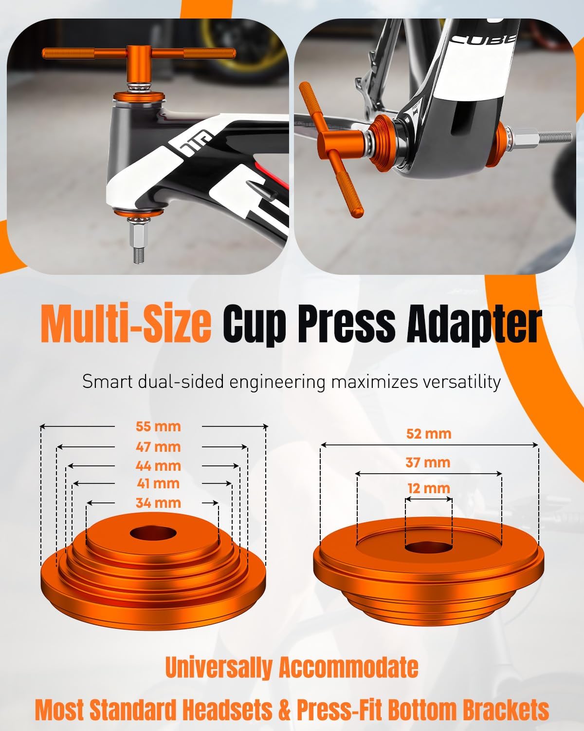 Bike Headset Press Bottom Bracket Press Install Tool Kit