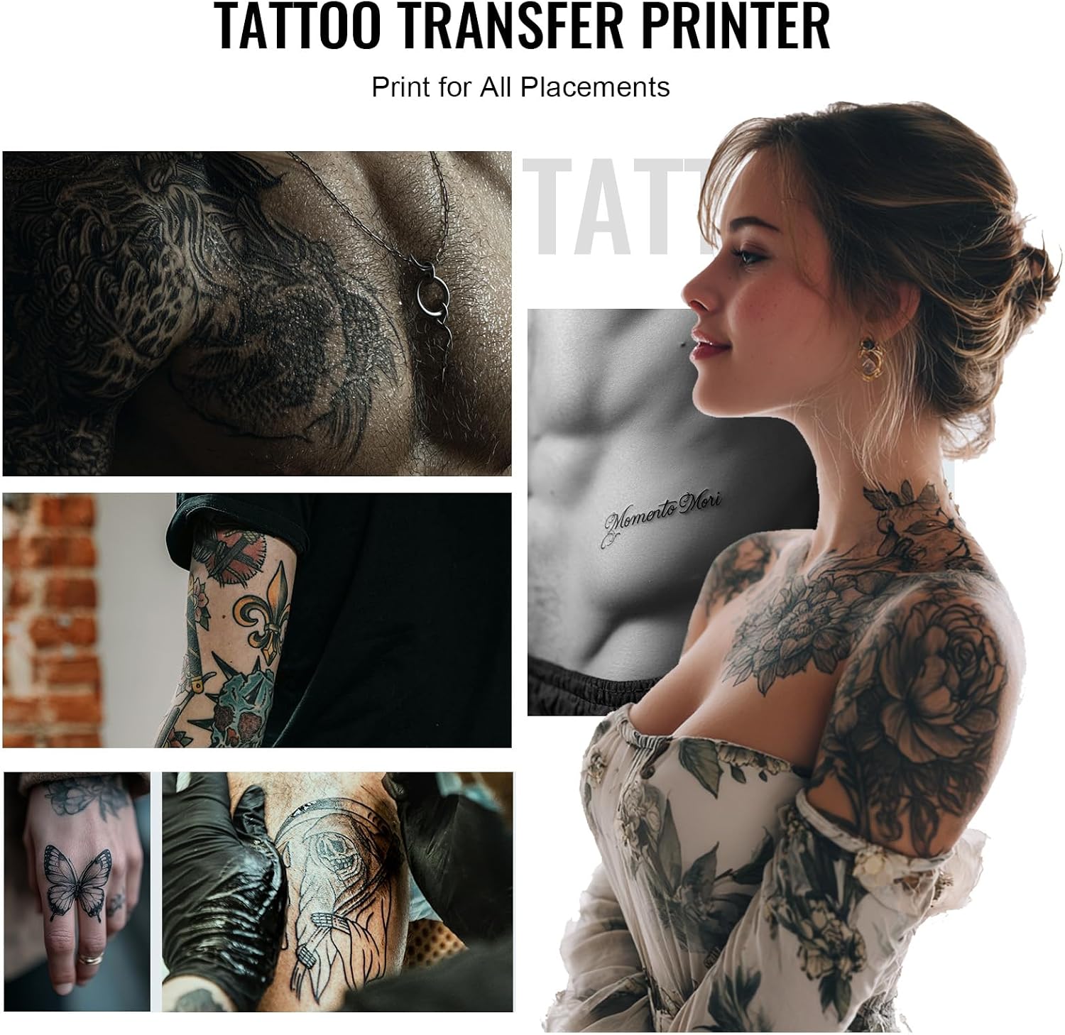2026 New 2 in 1 Tattoo Stencil & Document Printer, Wireless Bluetooth Thermal Printer - HD Fast Transfer, Portable