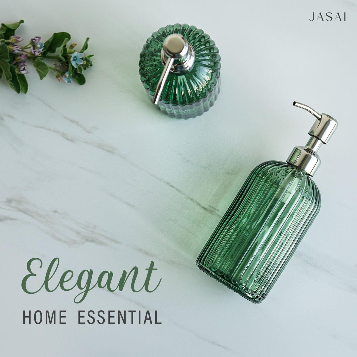 18Oz Green Soap Dispenser with Rust Proof Pump