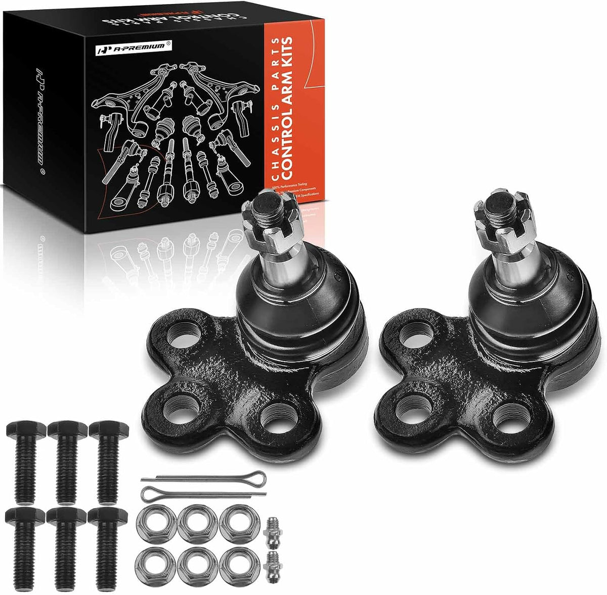 A-Premium Front Lower Ball Joint, Compatible with Chevy & Buick & Cadillac