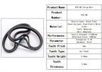 FENOQ Black Strap HTD Belt 500-5M-10, Closed Loop Timing Belts, 12/15/30mm Width, 500 Length, Synchronous Rubber Belts Part, 100 Teeth, Suitable for Timing Pully Conveyor Belts(Color:Width 17mm)