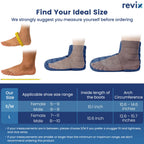Microwavable Booties for Cold Feet, Heated Slippers, Navy L