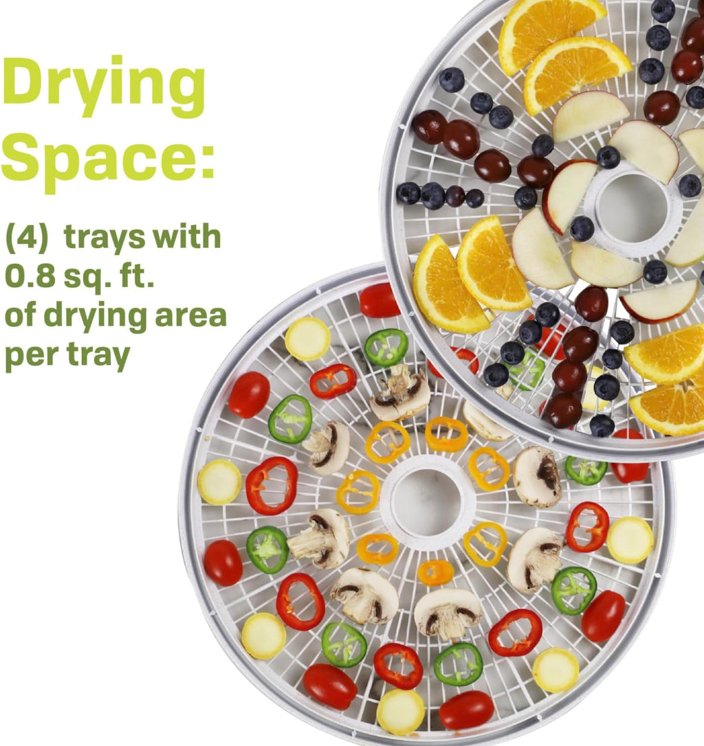 FD-61 Snackmaster Encore Food Dehydrator for Great Jerky and Snacks, 4 Trays, Gray