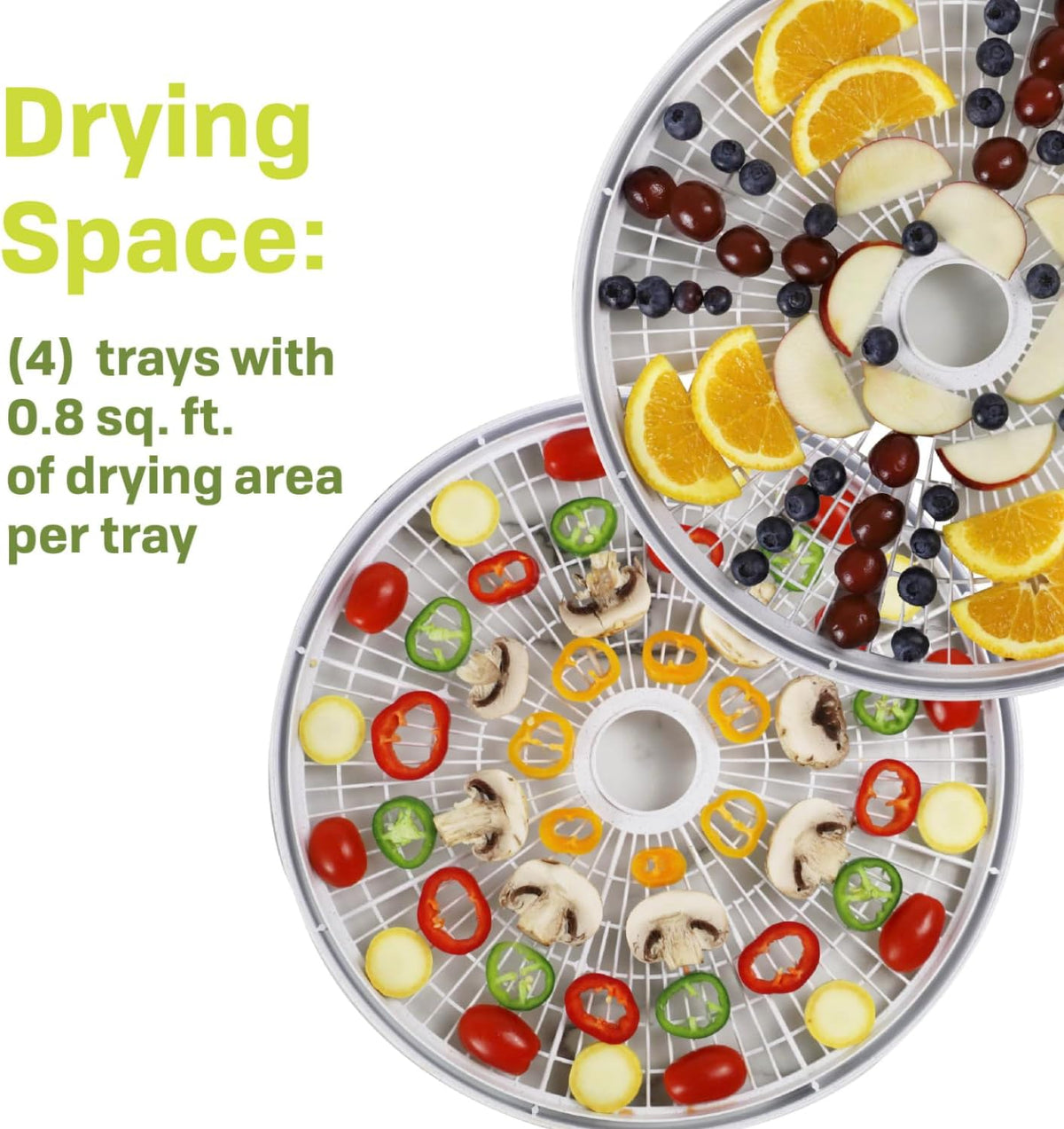 FD-61 Snackmaster Encore Food Dehydrator for Great Jerky and Snacks, 4 Trays, Gray