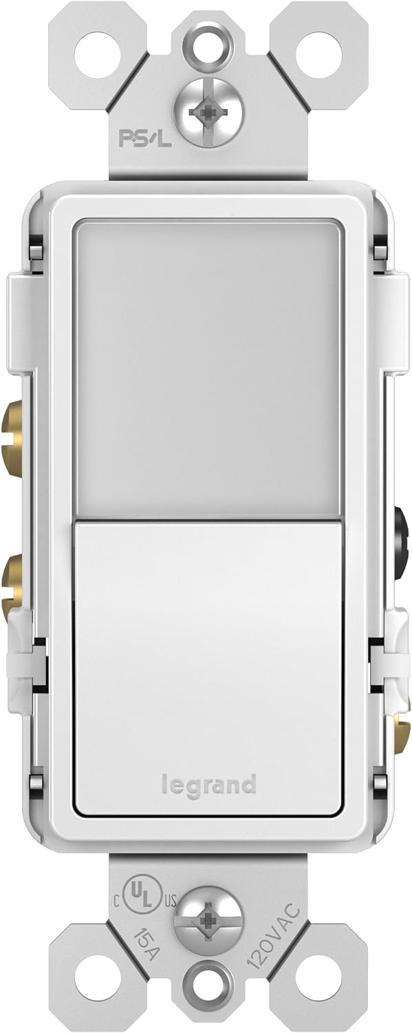 Legrand radiant 15 Amp Combination LED Night Light 3-Way Switch White