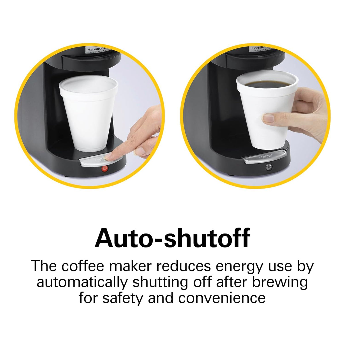 1 Cup Pod Coffeemaker, Black, Single Serve Coffee Brewer, HDC200B