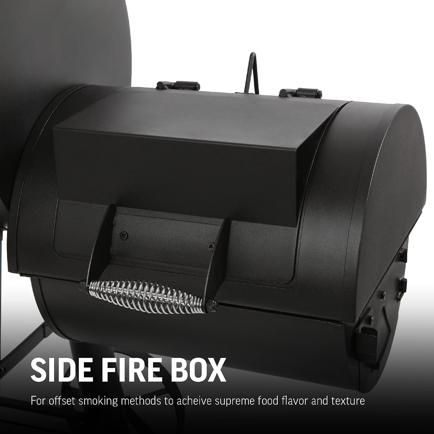 Competition Pro Barrel Grill and Offset Smoker, Includes Side Fire Box for Texas-Style Offset Smoking, Metal Cooking