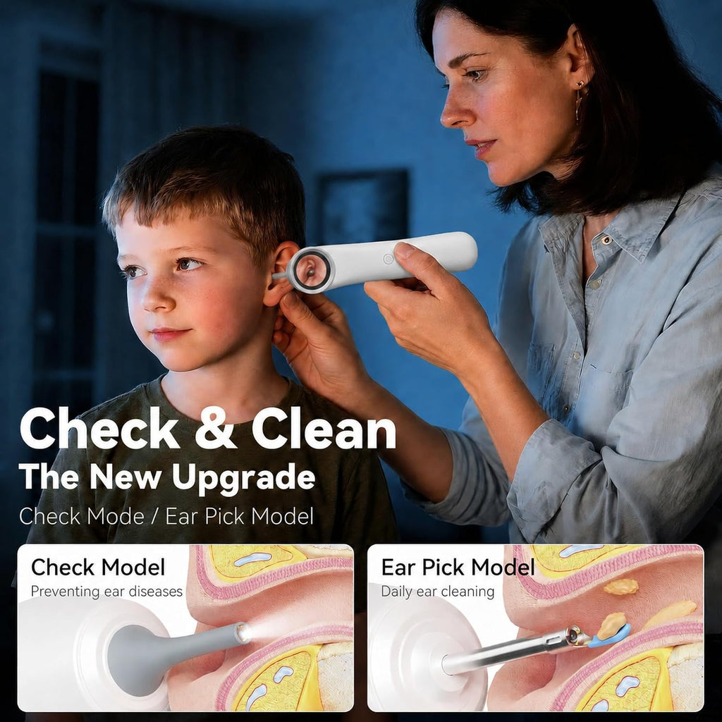 1080P HD Otoscope with 1.21'' Screen, Cleaner Camera for Family