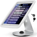 Tablet Kiosk Stand for Desk with Lock - Rotatable Swivel Compatible with 10.2" iPad 7th 8th 9th Gen - BSC109WT