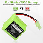 For Shark XB2950 Battery Pack Replacement: Cordless Vacuum Battery 1800mAh