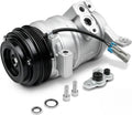 AC Compressor Compatible with 2000-2013 Chevy Silverado Suburban 1500 2500 Tahoe GMC Yukon XL 1500 2500 5.3L 4.8L 2 Mounting Holes Replaces CO 29002C