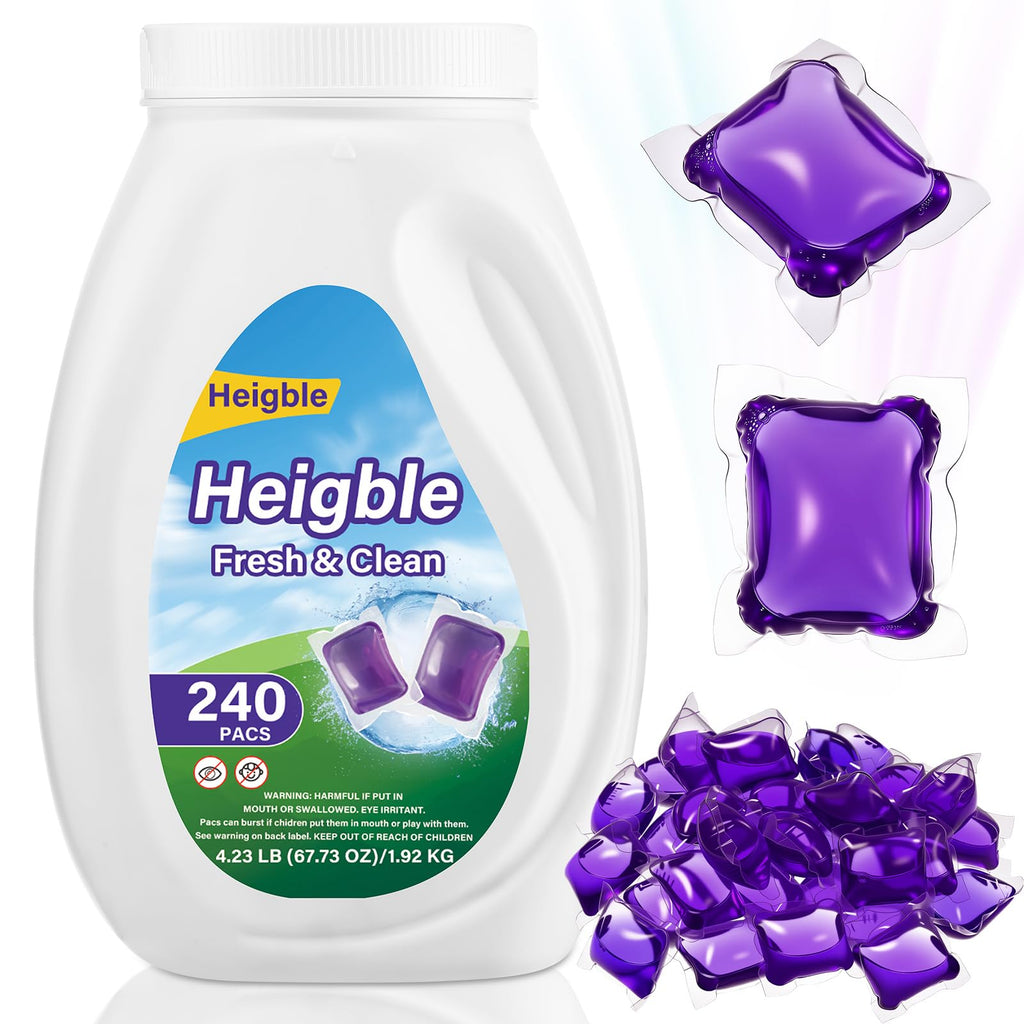 240 Count Laundry Detergent Pods Bulk for Wash, Lavender Scent