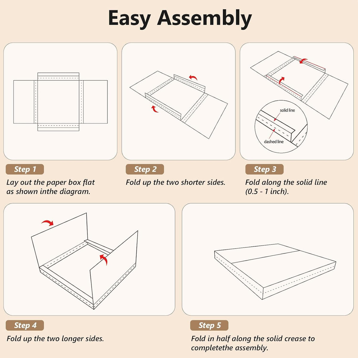 25 Pack 12.8x12.8x1 Vinyl Record Shipping Boxes