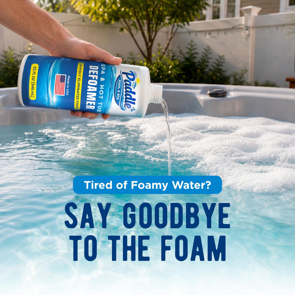 Hot Tub Defoamer - 32oz Concentrated Spa Anti Foam Liquid