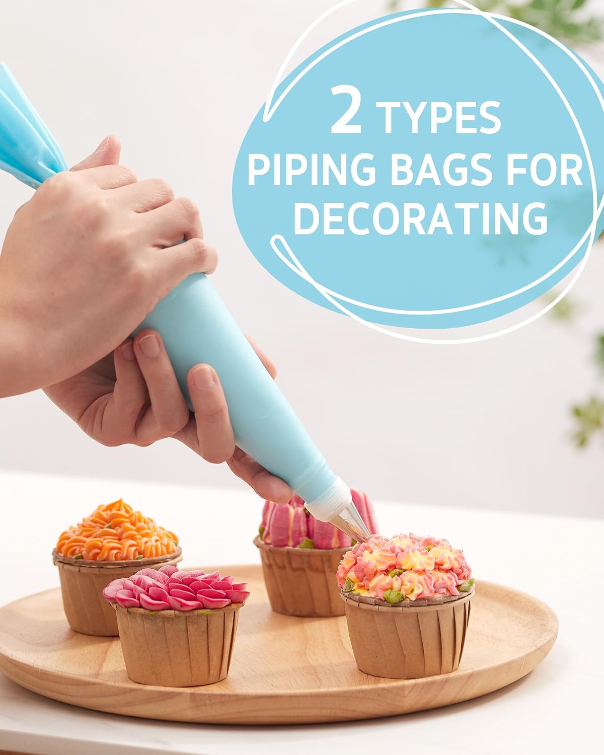 65 PCs Cake Decorating Kit with Cake Stand, Cake Baking Supplies