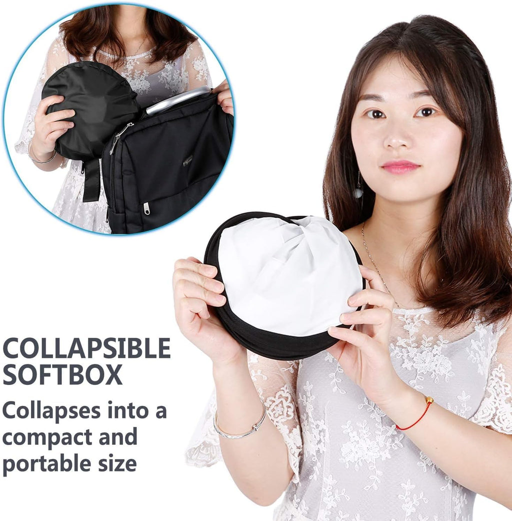 2 Pack LED Light Panel Softbox for 660 480 Video Light | Outer 16.3"x6.5", Inner 9.8"x8.7", Foldable Diffuser