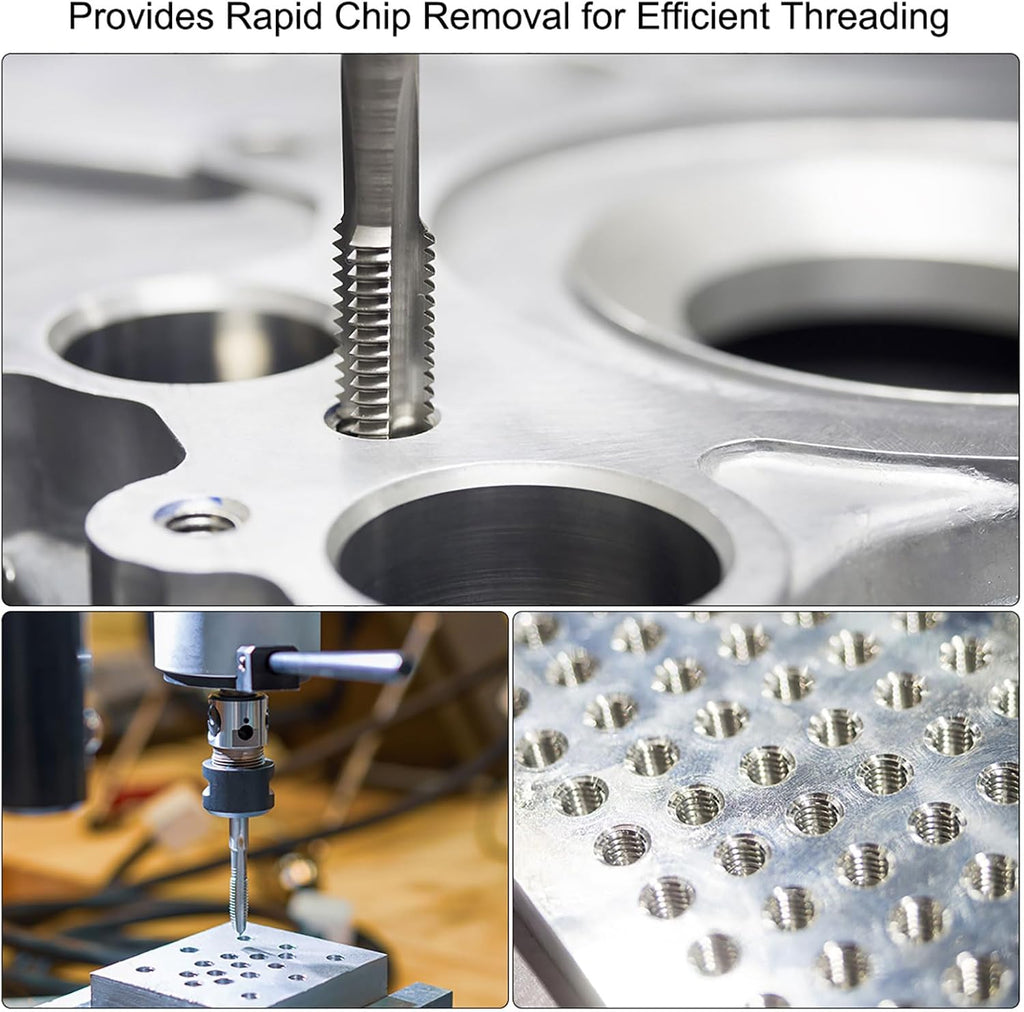 uxcell Metric Thread Tap M12 x 1.75 H2 160mm Extra Long Straight Flute Screw Thread Milling Machine Taps Threading Tapping Repair Tool